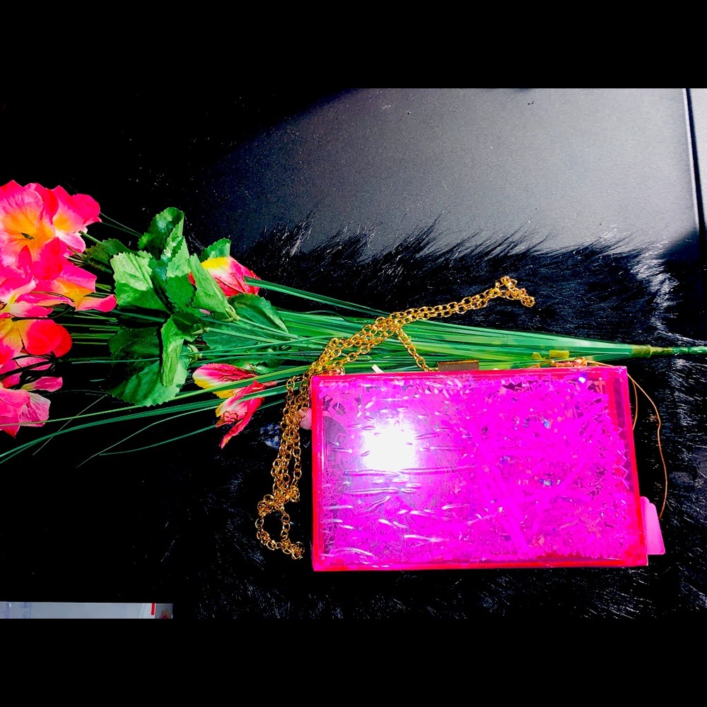 Pretty N Pink gold chain strap compact purse